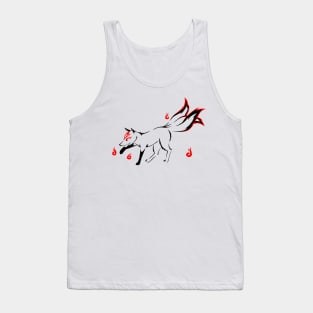 Kitsune (red) Tank Top